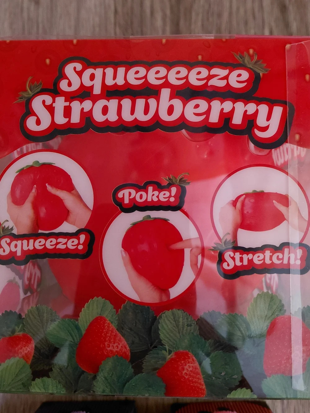 Sunny Days Jumbo Squeezy Squish Strawberry Squishy Toy Stress Relief Toy New